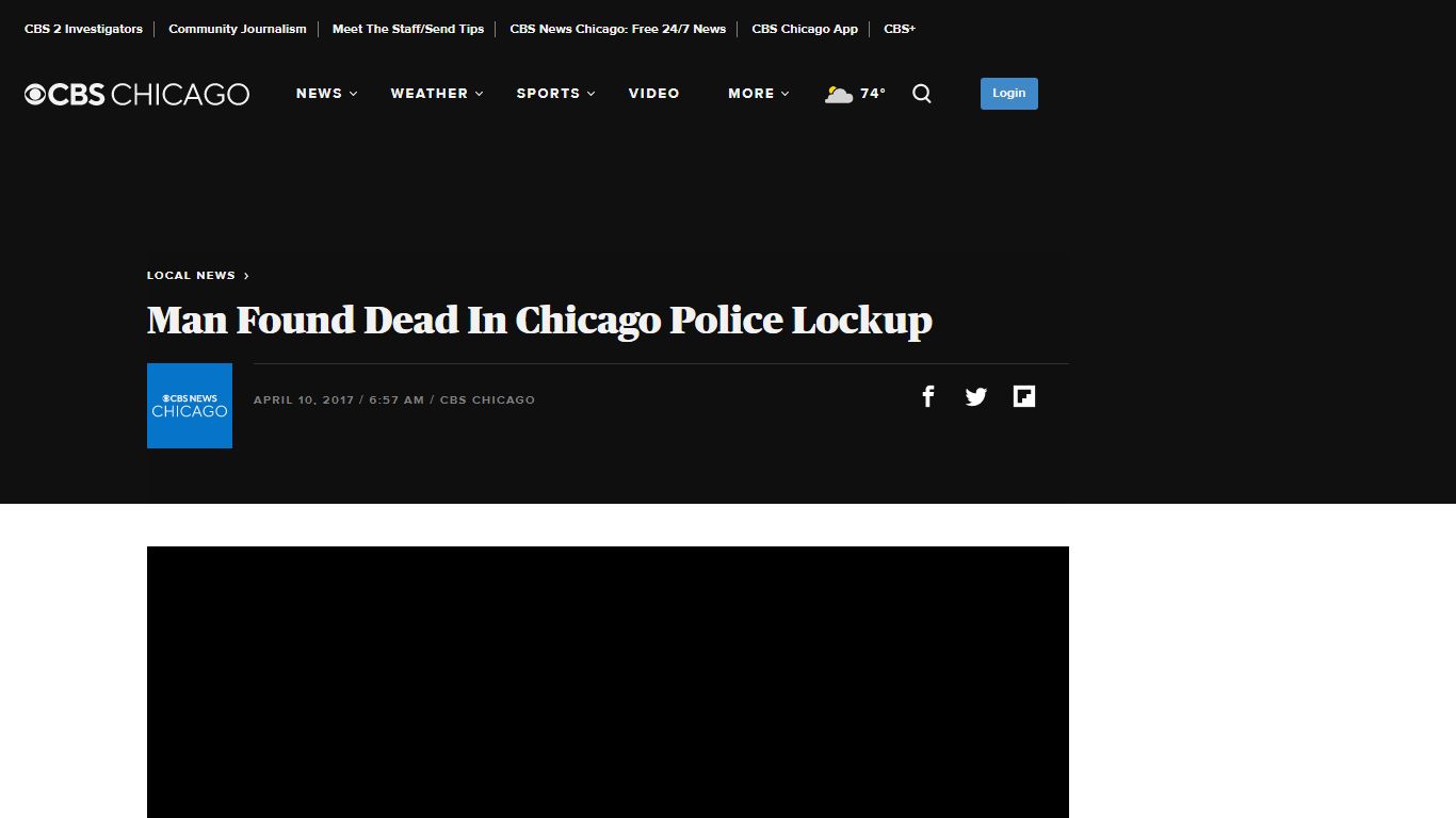 Man Found Dead In Chicago Police Lockup - CBS Chicago