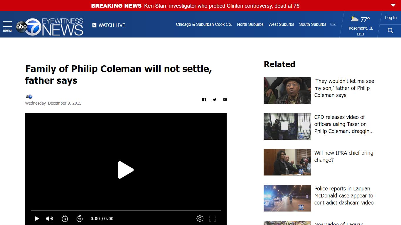 Family of Philip Coleman will not settle, father says - ABC7 Chicago